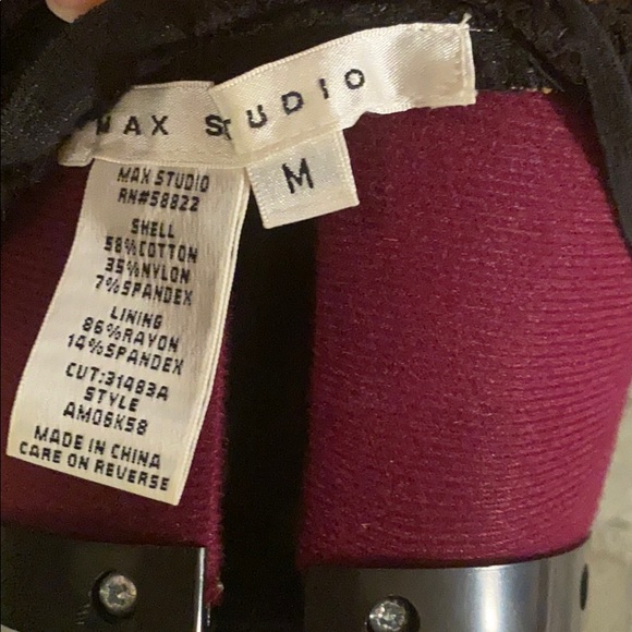 Max Studio Cream and Black Lace Dress - Picture 7 of 7